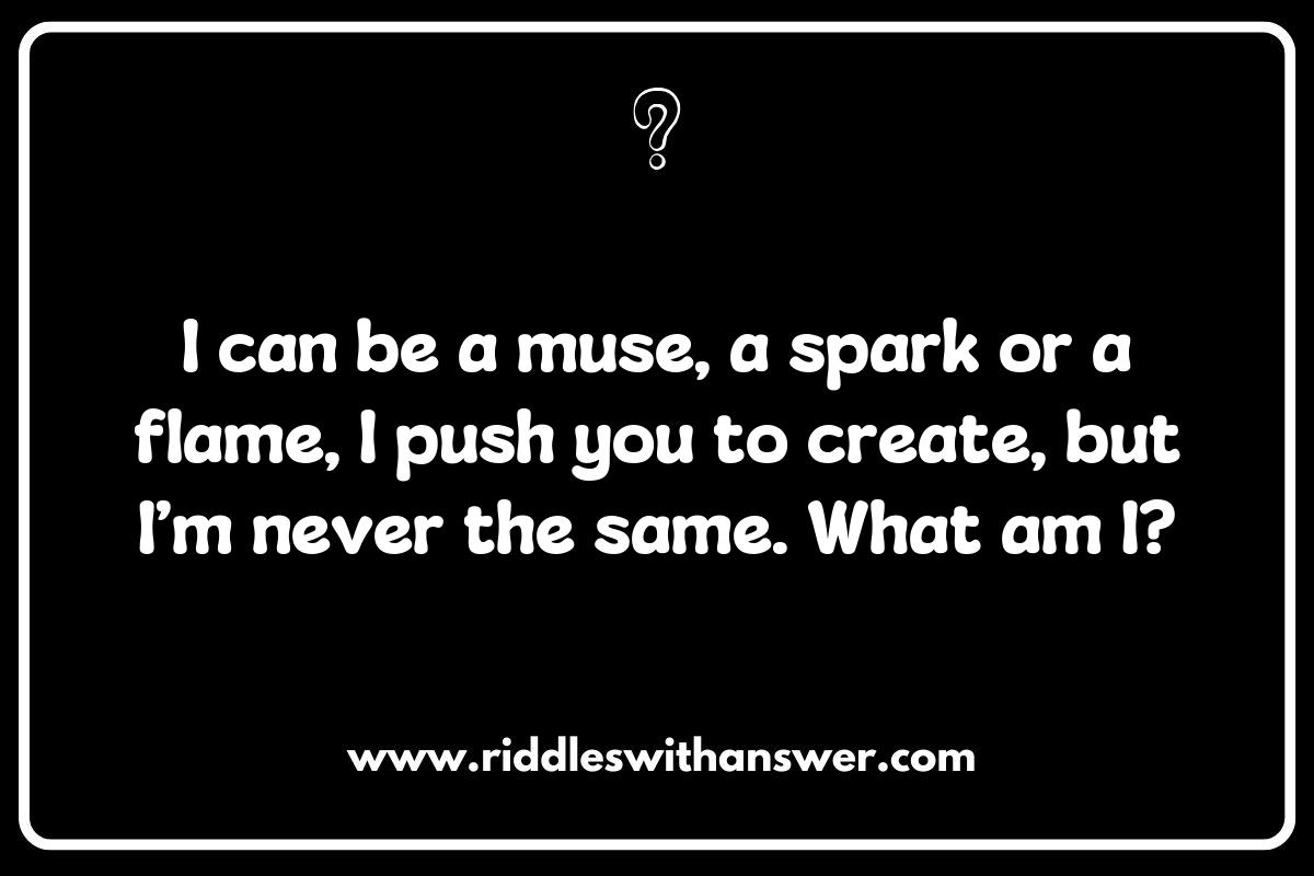 Artistic Inspiration: Riddles Exploring What Drives Artists