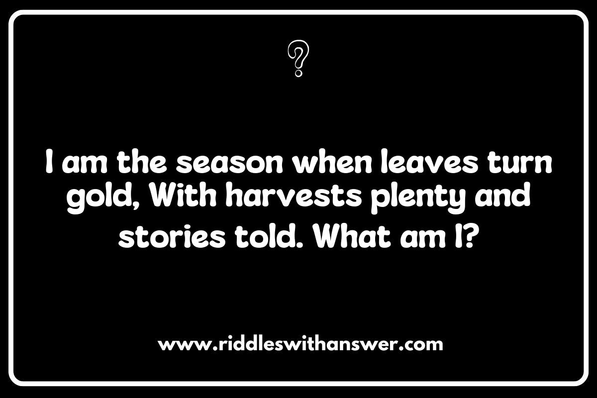 Autumn Adventures: Crafting Seasons Riddles with Falling Leaves