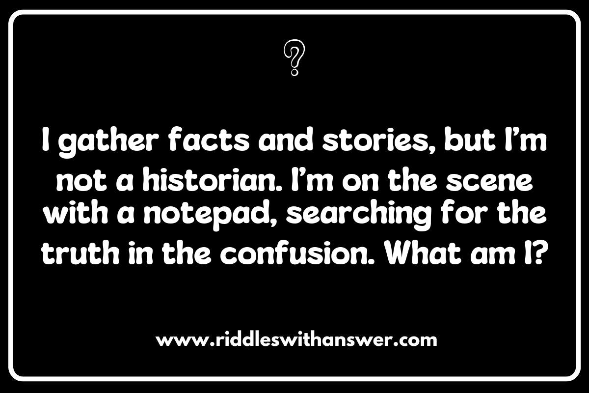 Breaking News: Riddles Inspired by Recent Events