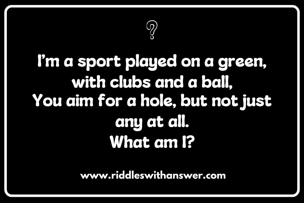 Challenging Golf Riddles for Avid Players
