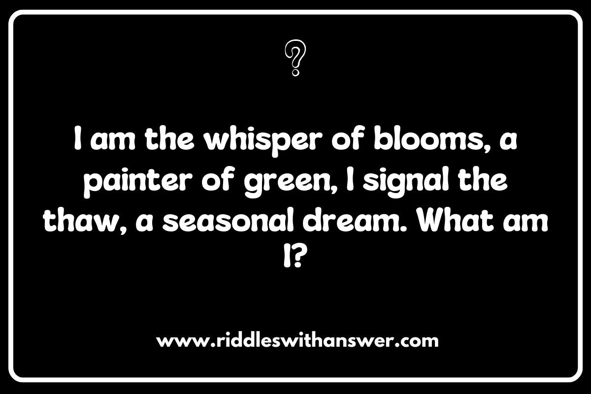 Challenging Spring-Themed Riddles for Adults: Test Your Wit This Season