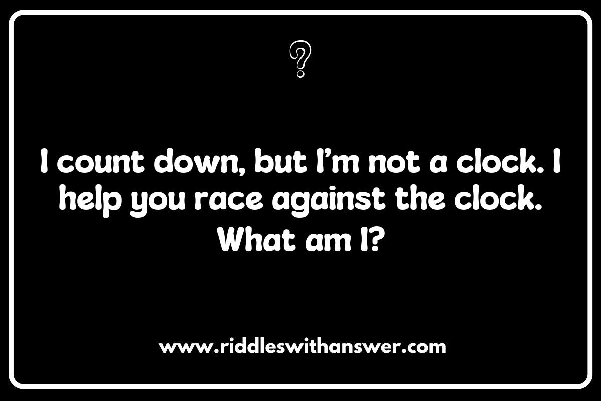 Challenging Stopwatch and Timer Riddles for Adults: Test Your Wits