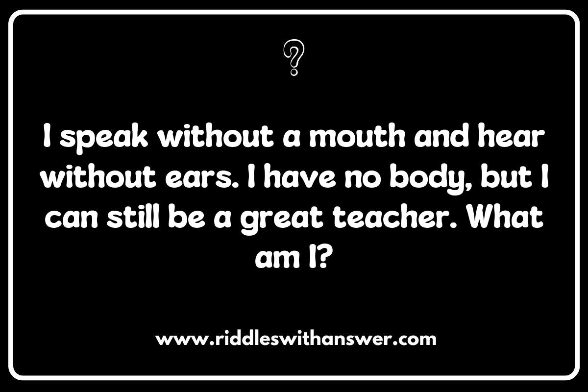 Challenging Teacher and Educator Riddles for Advanced Students