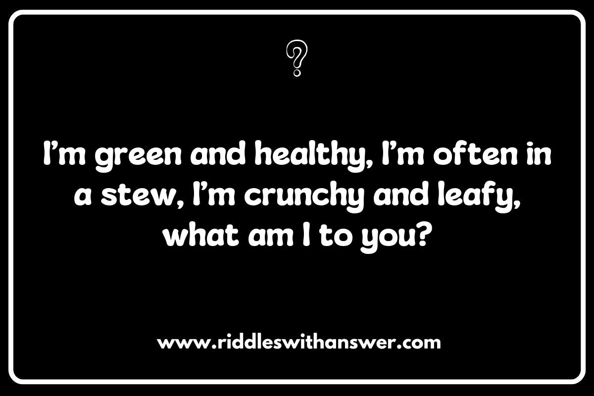 Challenging Vegetable Riddles for Family Game Night