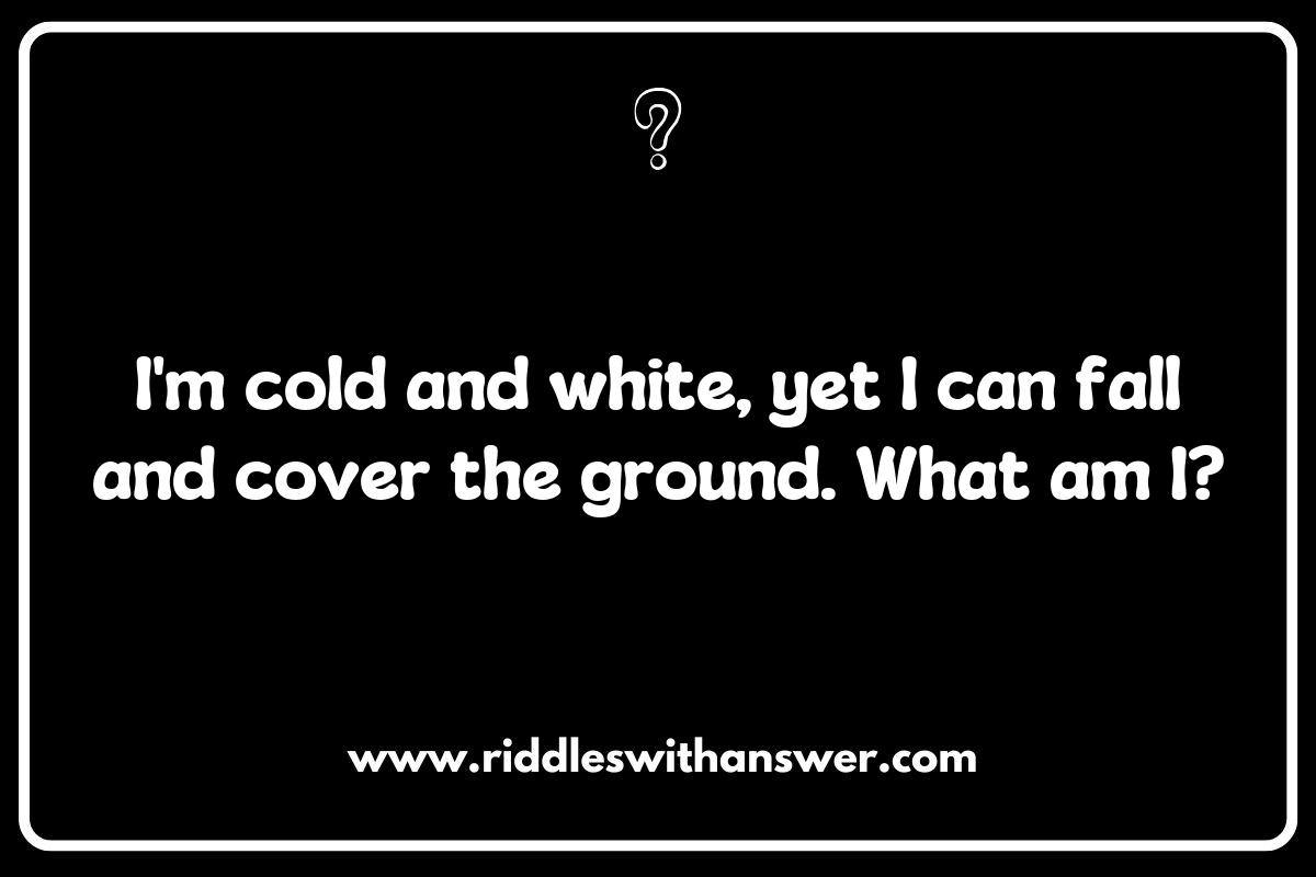 Chilling Fun: Clever Winter Weather Riddles for Adults