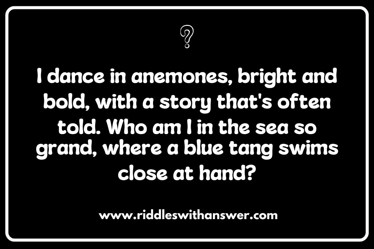 Clownfish Riddles: Their Role in Popular Culture and Media