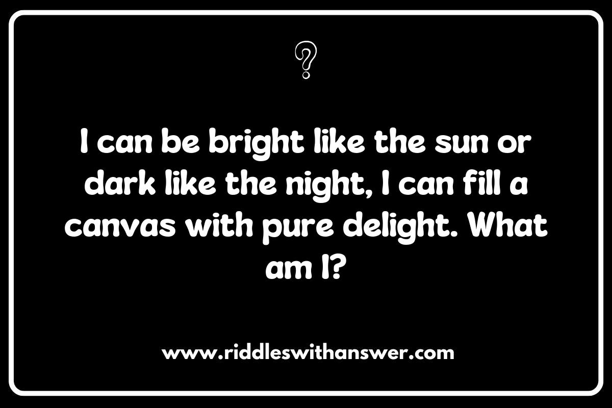 Colors and Emotions: Artist and Painter Riddles that Inspire