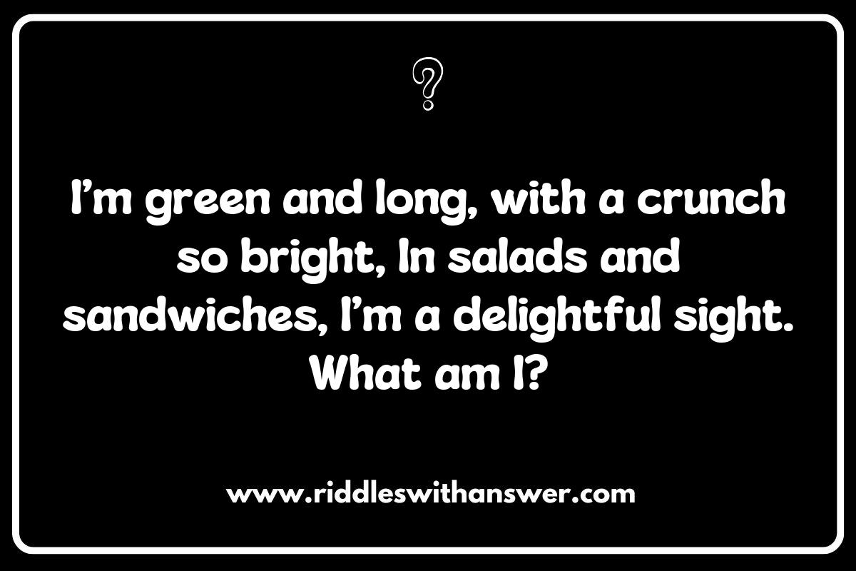 Creative Challenging Vegetable Riddles for Kids