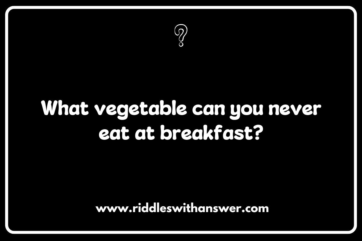 Creative Vegetable Riddles: Challenge Your Friends with Fun Answers