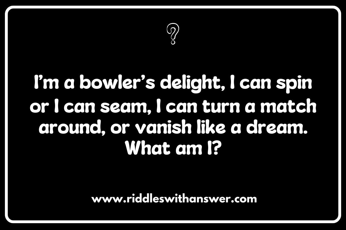 Cricket Riddles: Test Your Knowledge of the Game