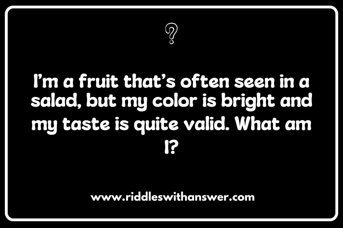 Cultural Bites: Riddles about Fruits and Vegetables from Around the World