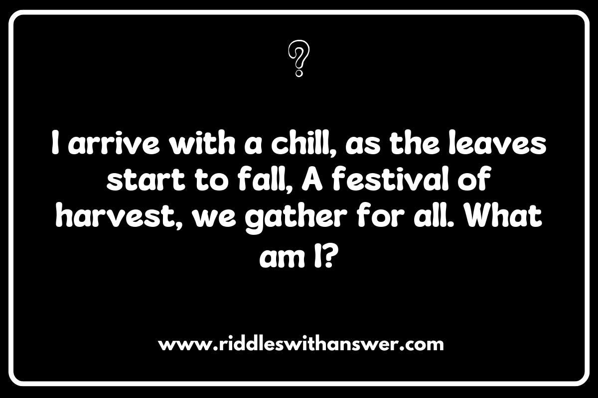 Cultural Celebrations: Riddles Inspired by Seasonal Festivals