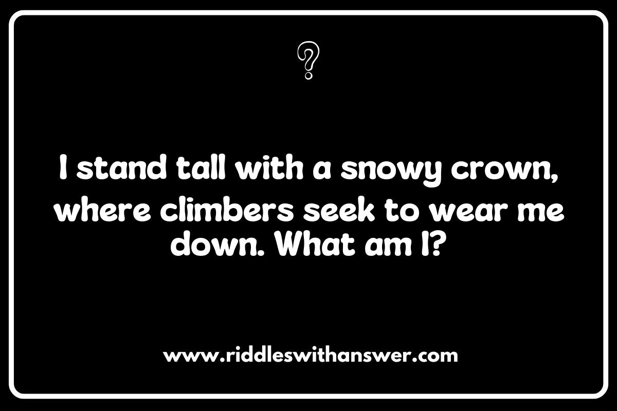 Cultural Connections: Mountain Riddles from Around the World