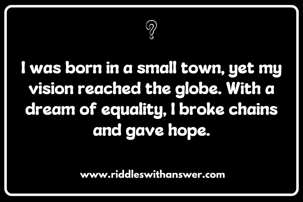 Cultural Icons: Riddles Highlighting the Uniqueness of World Leaders