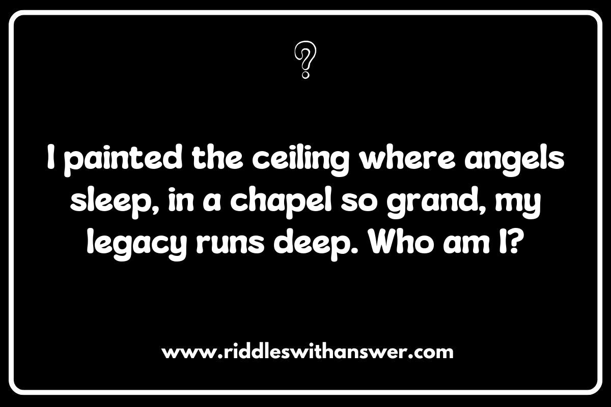Cultural Icons: Riddles Inspired by Historical Figures in Arts and Sciences