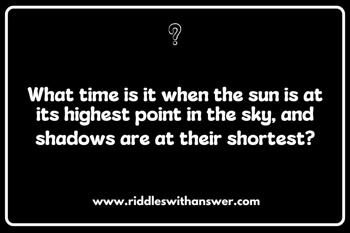 Cultural Perspectives: Midnight and Noon Riddles Around the World