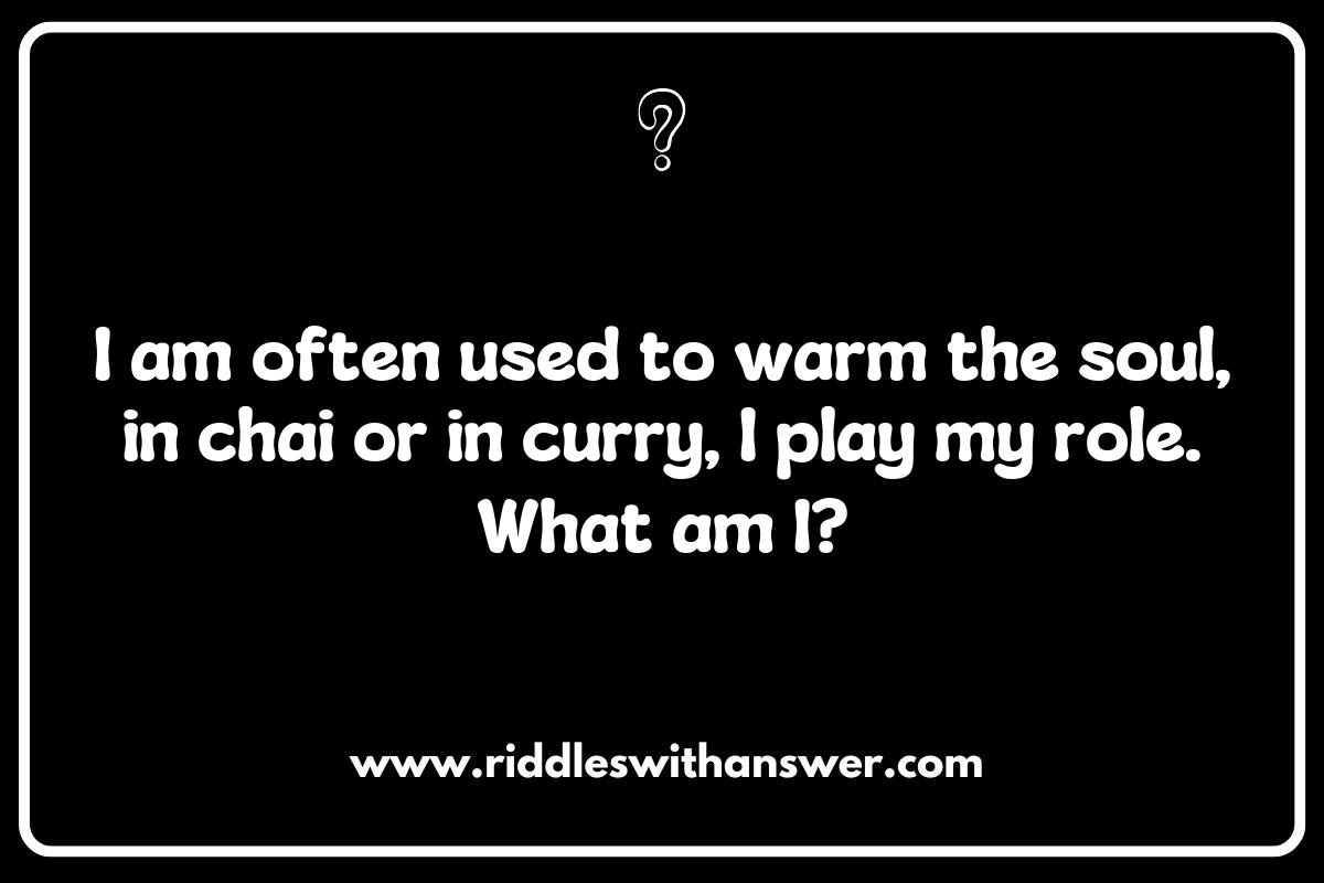 Cultural Significance of Spices in Riddles and Their Meanings