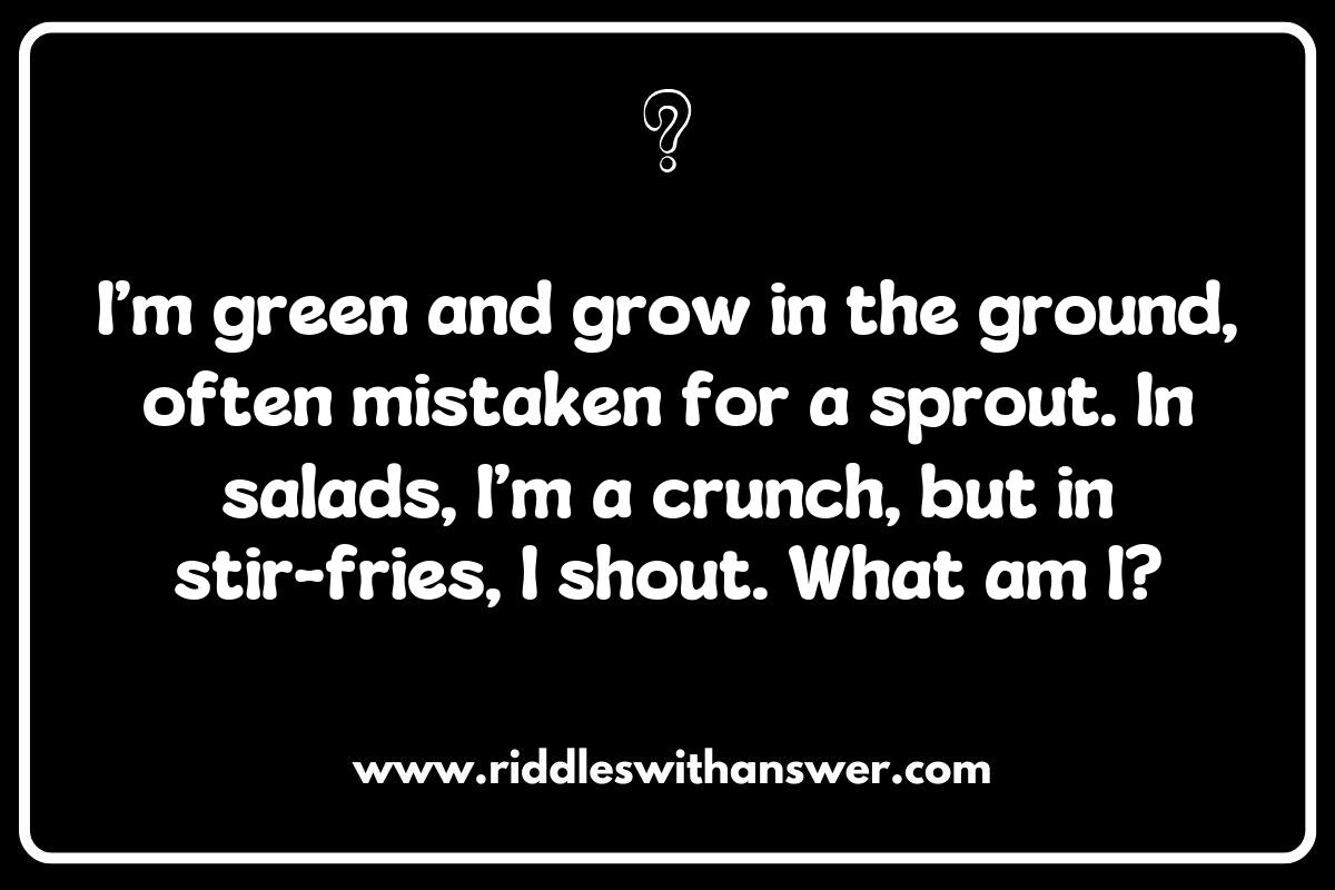 Cultural Twist: International Vegetable Riddles with Answers