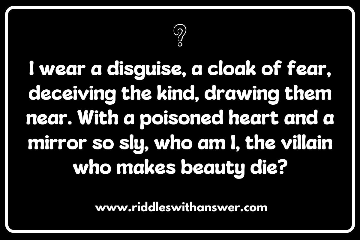 Cunning and Deceit: Riddles Featuring the Craftiest Fairy Tale Villains