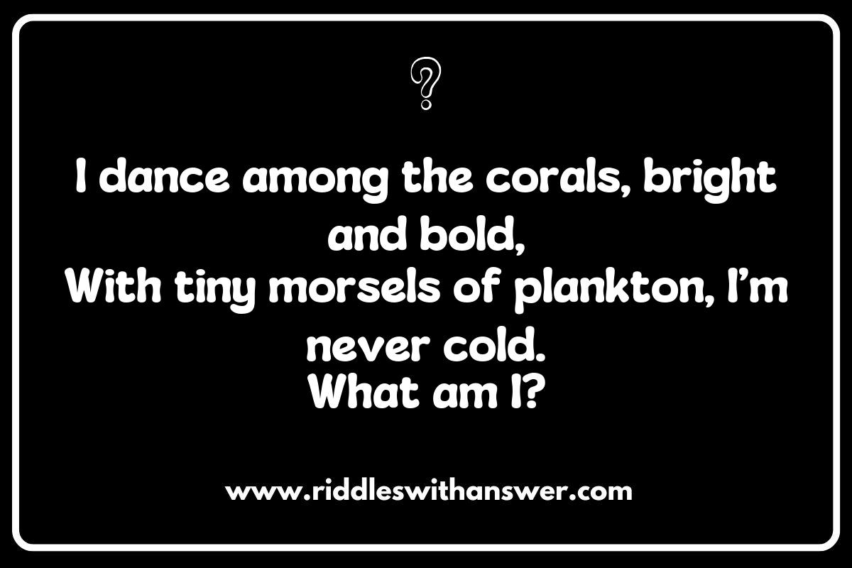 Dietary Delights: Clownfish Riddles About What They Eat