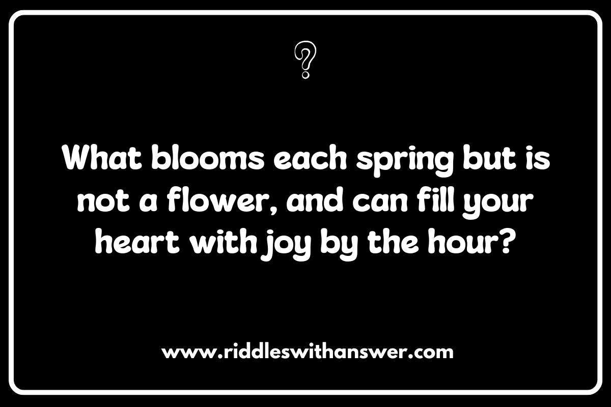 Engaging Spring-Themed Riddles for Family Gatherings: Perfect for Outdoor Fun
