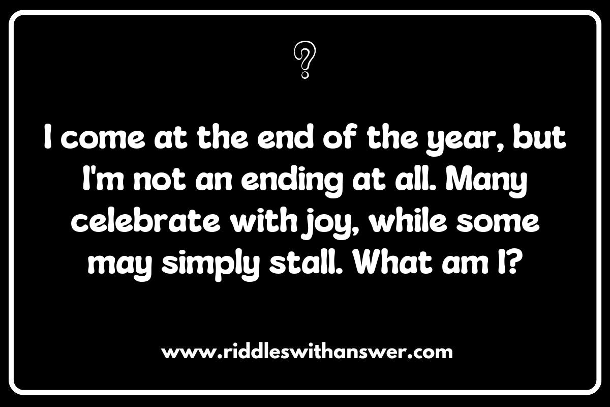 Exploring Cultural Perspectives: Riddles about New Year Celebrations