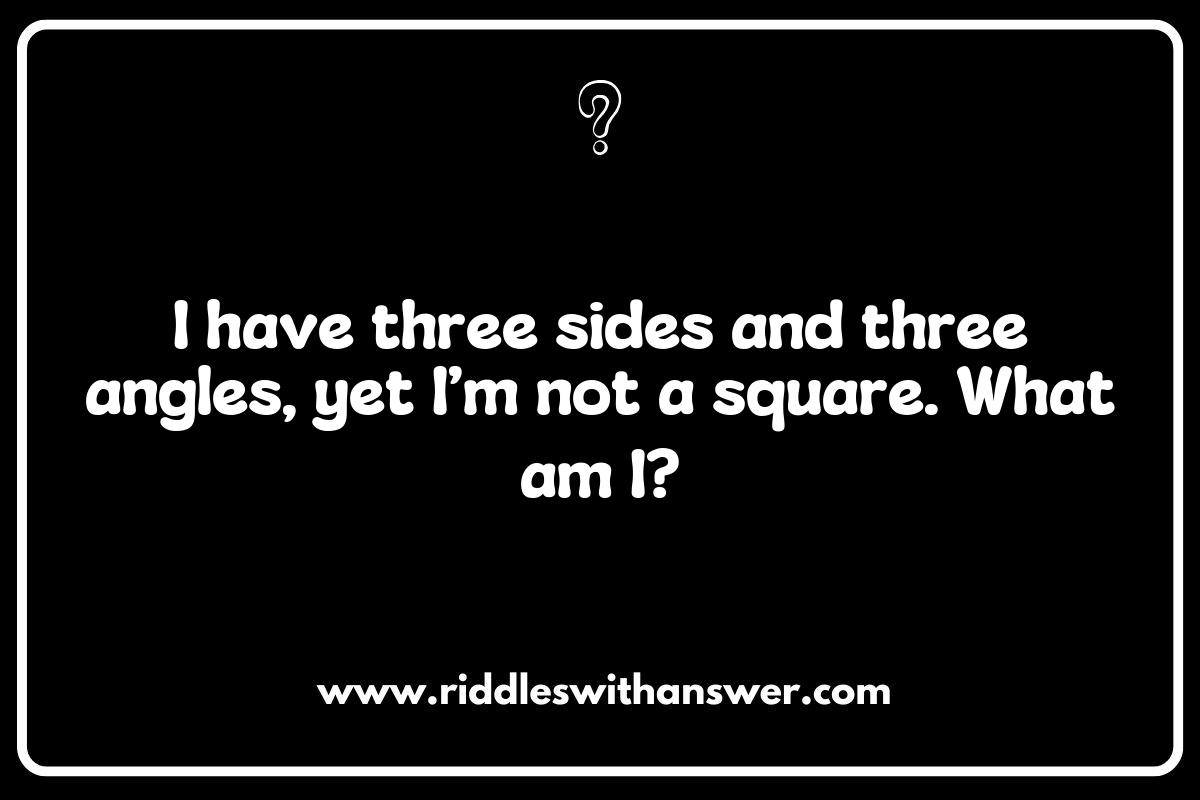 Exploring the Geometry of Triangle and Square Shape Riddles