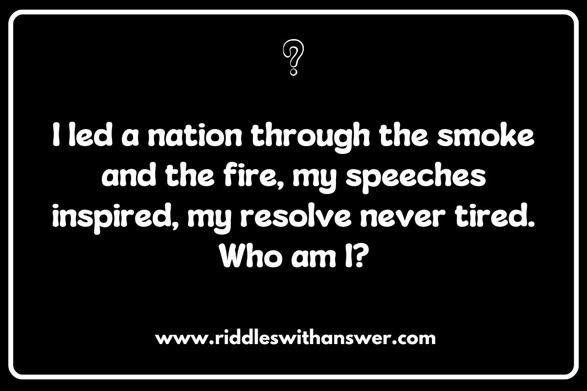 Exploring the Leadership of World War II Figures Through Riddles