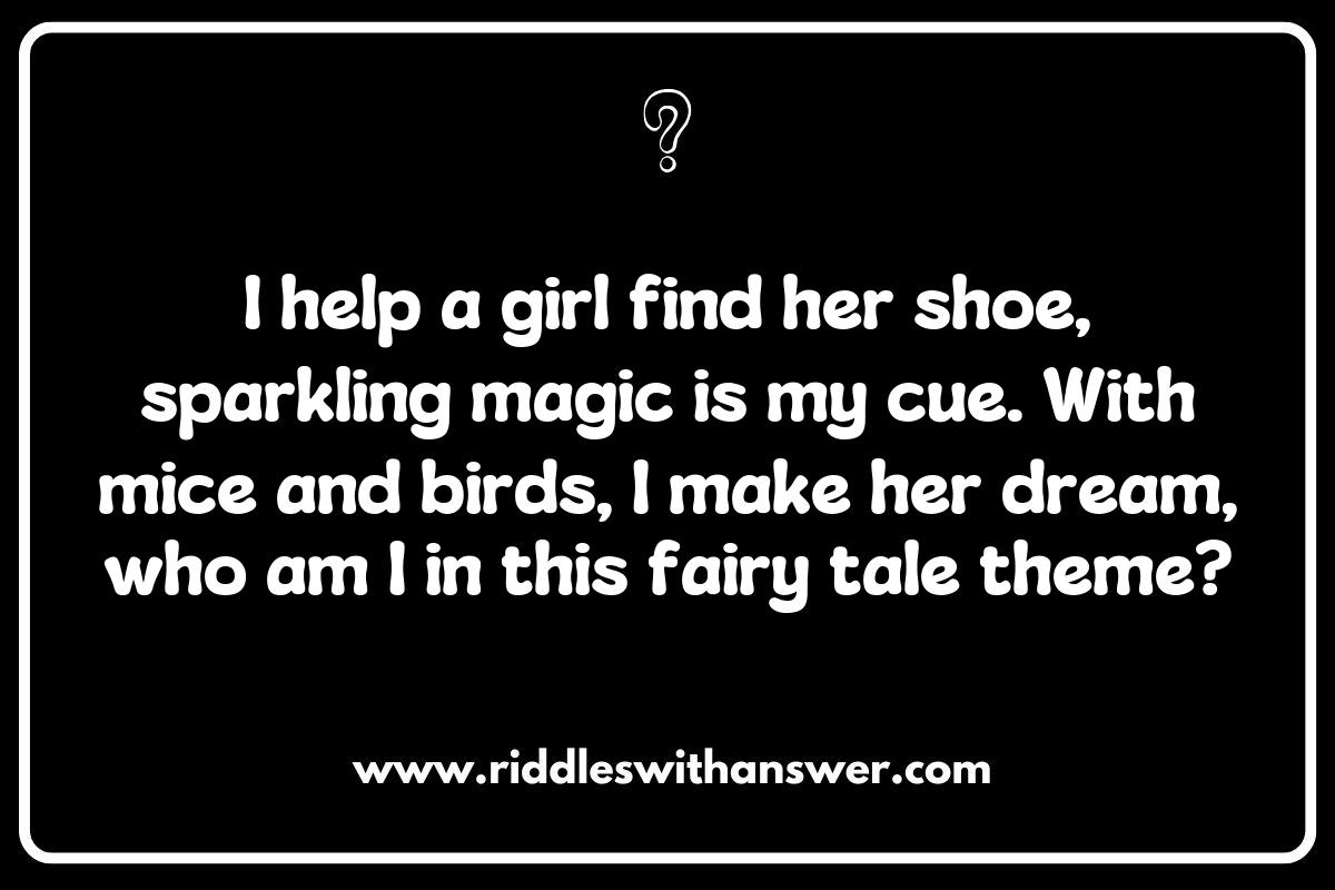 Fairy Godmother Riddles Featuring Famous Characters and Tales