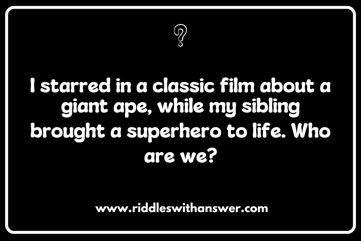 Family Ties in the Spotlight: Famous Actors and Actresses Riddles Featuring Celebrity Relatives