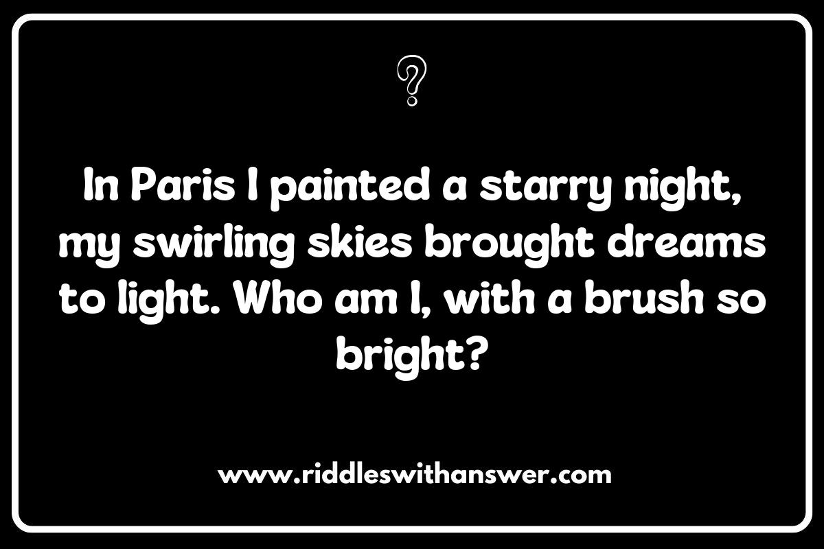 Famous Artists Riddles: A Creative Twist on Art History