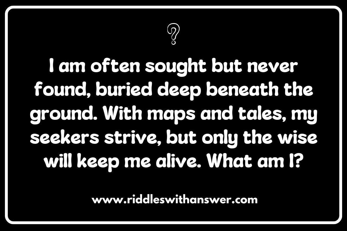 Famous Buried Treasure Riddles from Literature and Folklore
