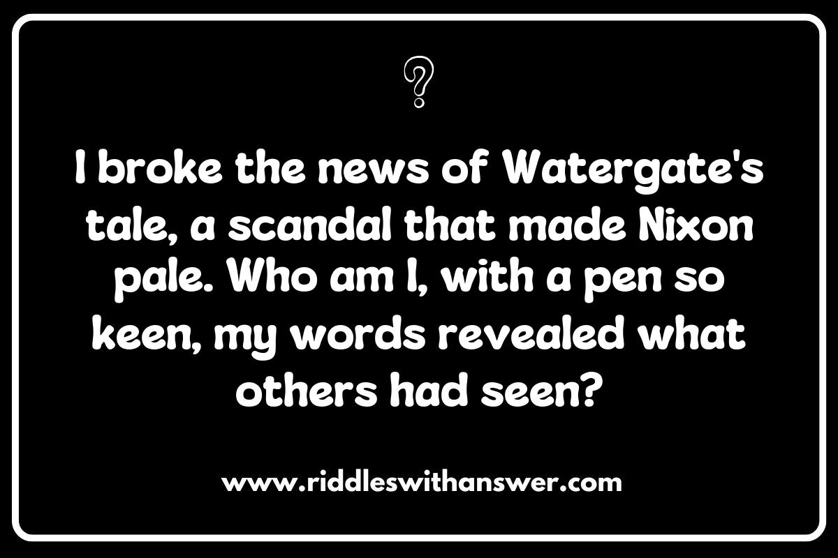 Famous Journalists in History: Riddles to Test Your Knowledge