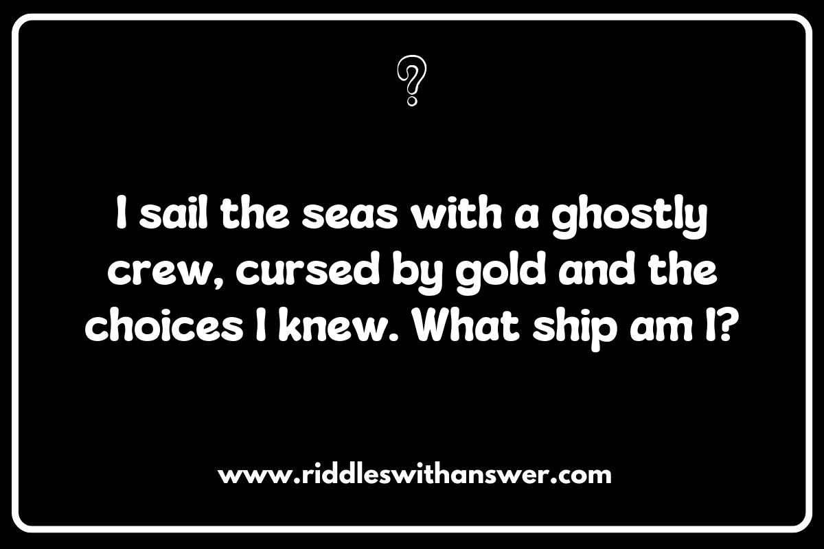 Famous Pirate Ship Riddles from Literature and Folklore