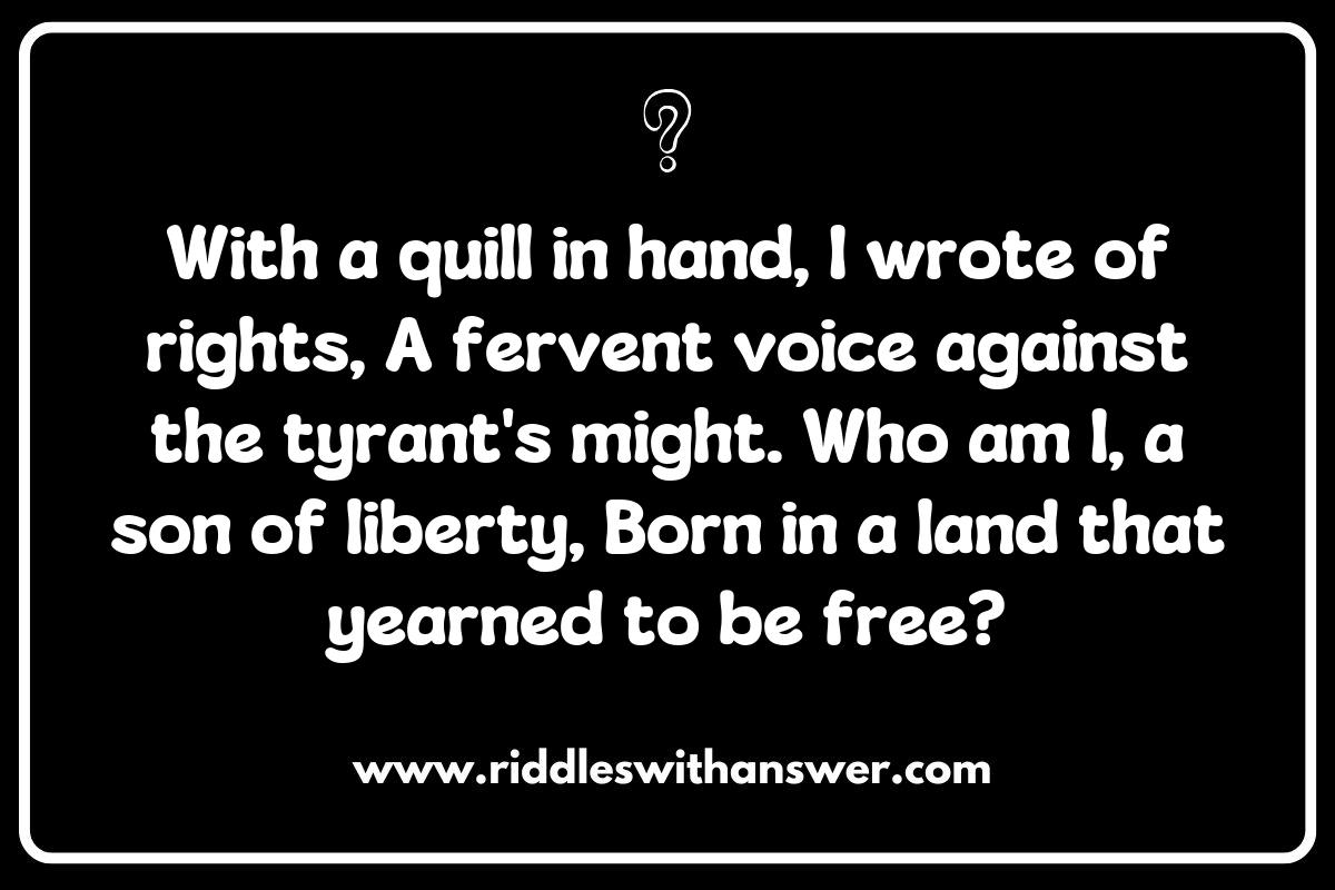 Famous Revolutionaries Riddles: Connecting Generations Through Stories
