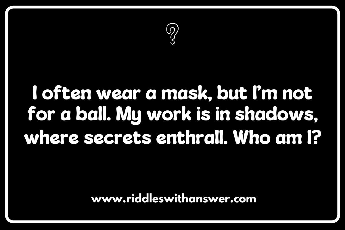 Famous Undercover Spies: Riddles Inspired by Real-Life Espionage