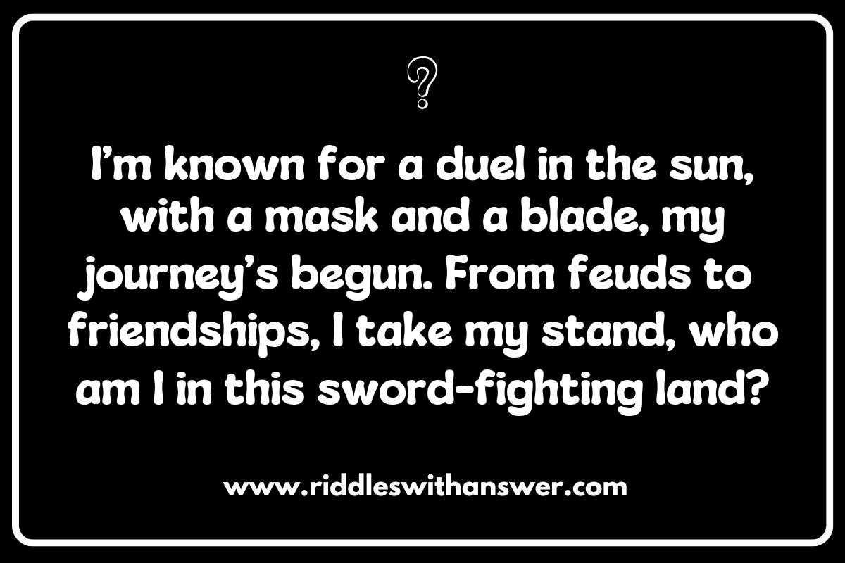 Fencing Riddles in Pop Culture: From Movies to Literature