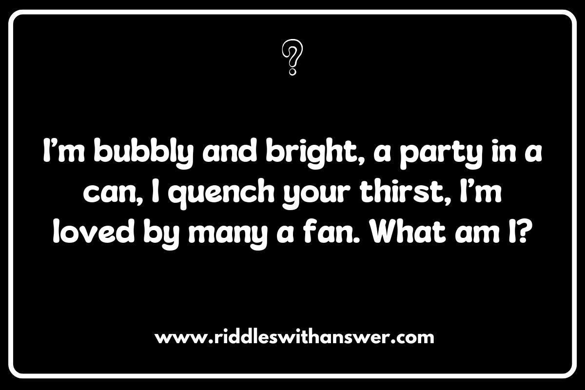 Fizzy Fun: Riddles About Carbonated Popular Beverages