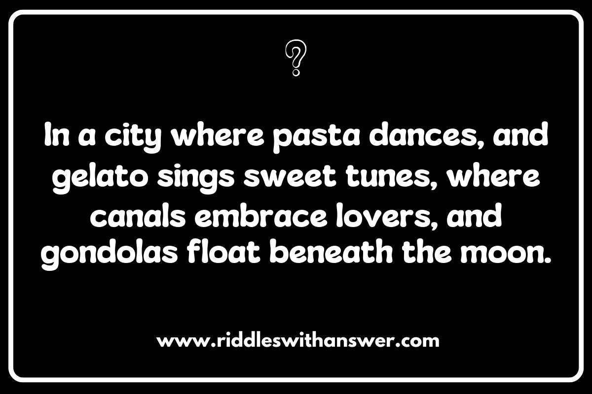 Foodie Riddles about Travel Destinations: Taste the World