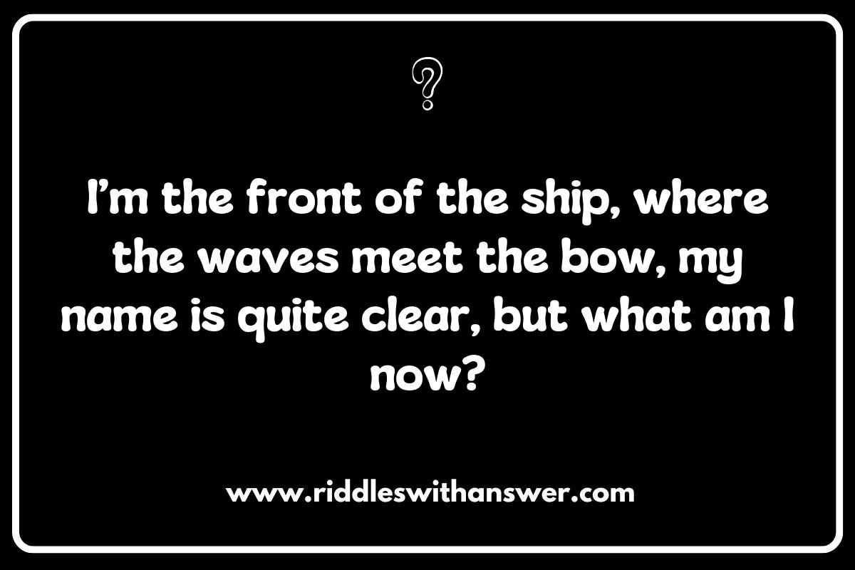 From Bow to Stern: Unique Sailing Riddles Exploring Boat Terminology