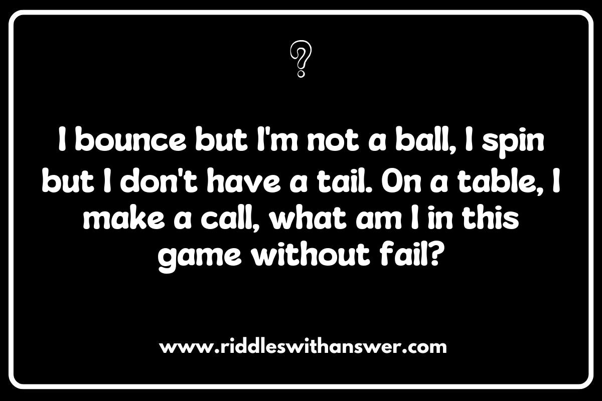 From Court to Mind: Brain-Teasing Table Tennis Riddles for All Ages