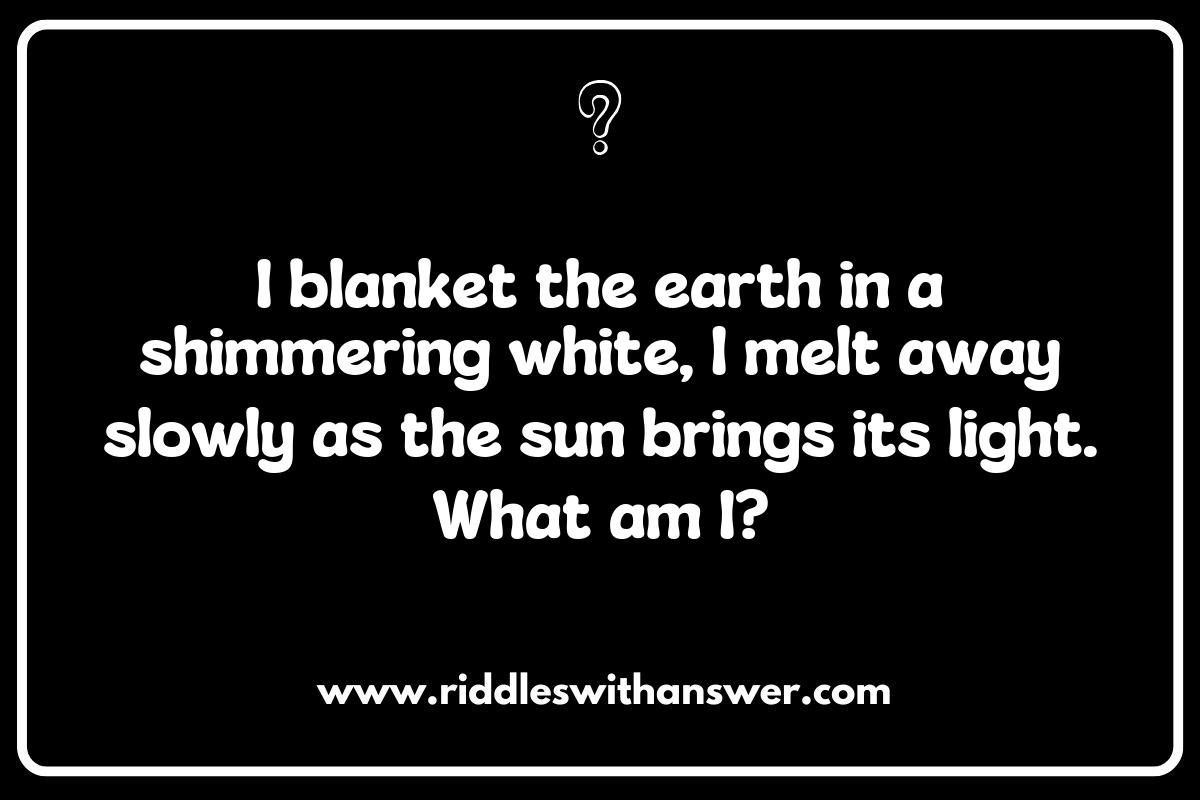 Frosty Morning Riddles to Spark Your Imagination