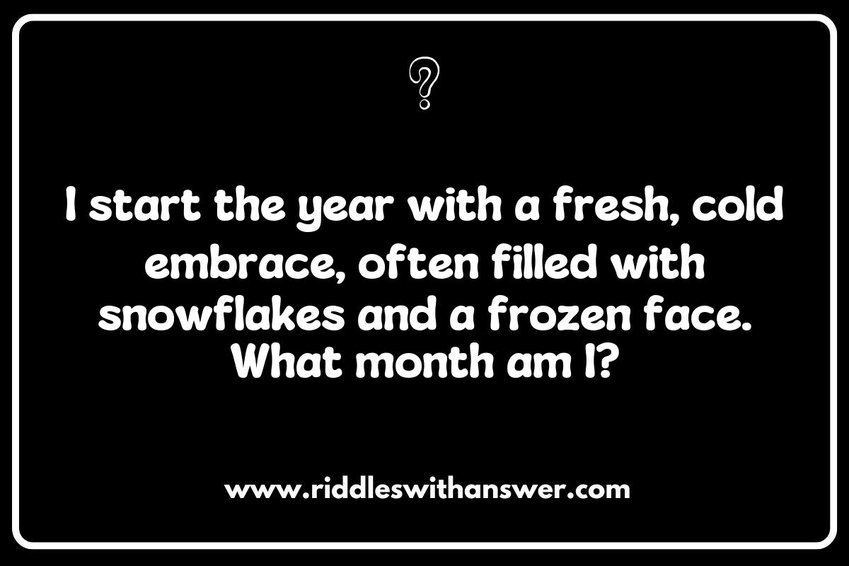 Fun Riddles about Months of the Year for Kids and Adults