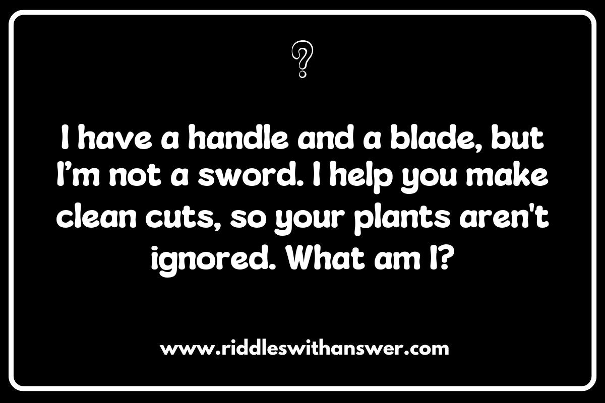 Gardening Tools and Techniques: Riddles to Grow Your Knowledge