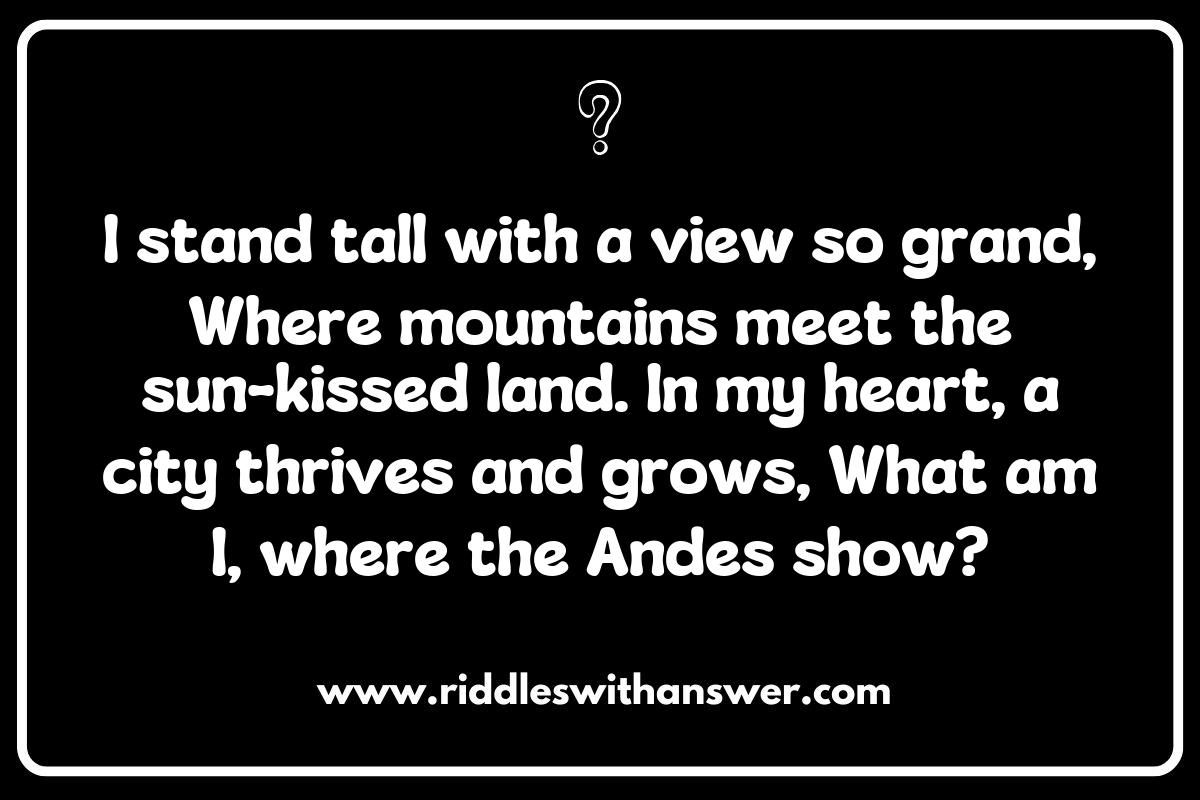 Geographical Features Highlighted in Capital Cities Riddles