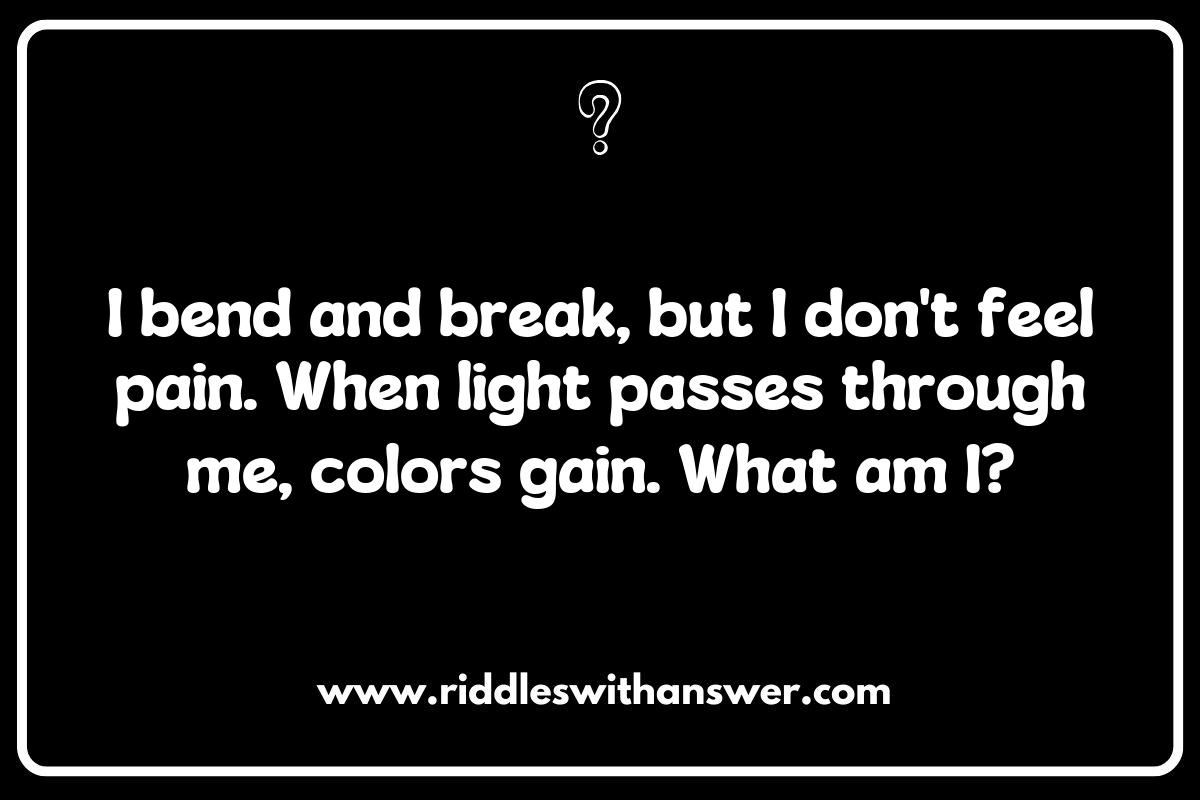 How Prisms Create Color Spectrum: Riddles for Young Minds