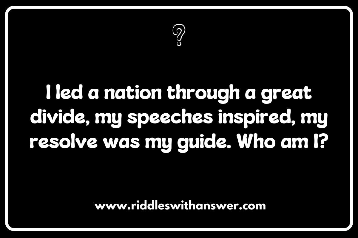 Interactive Historical Presidents Riddles for Trivia Nights