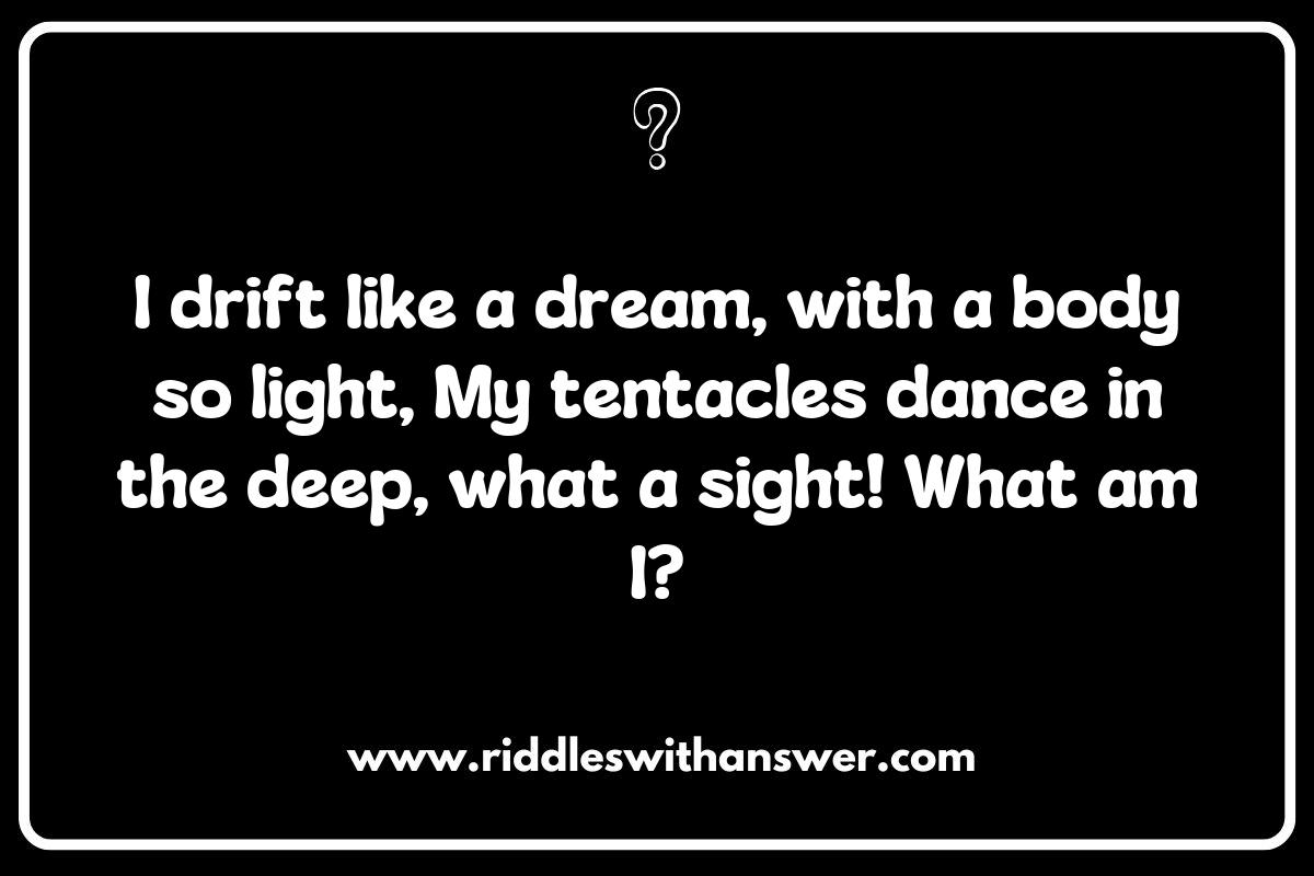 Invertebrate Wonders: Intriguing Deep Sea Creature Riddles Featuring Jellyfish and Squid