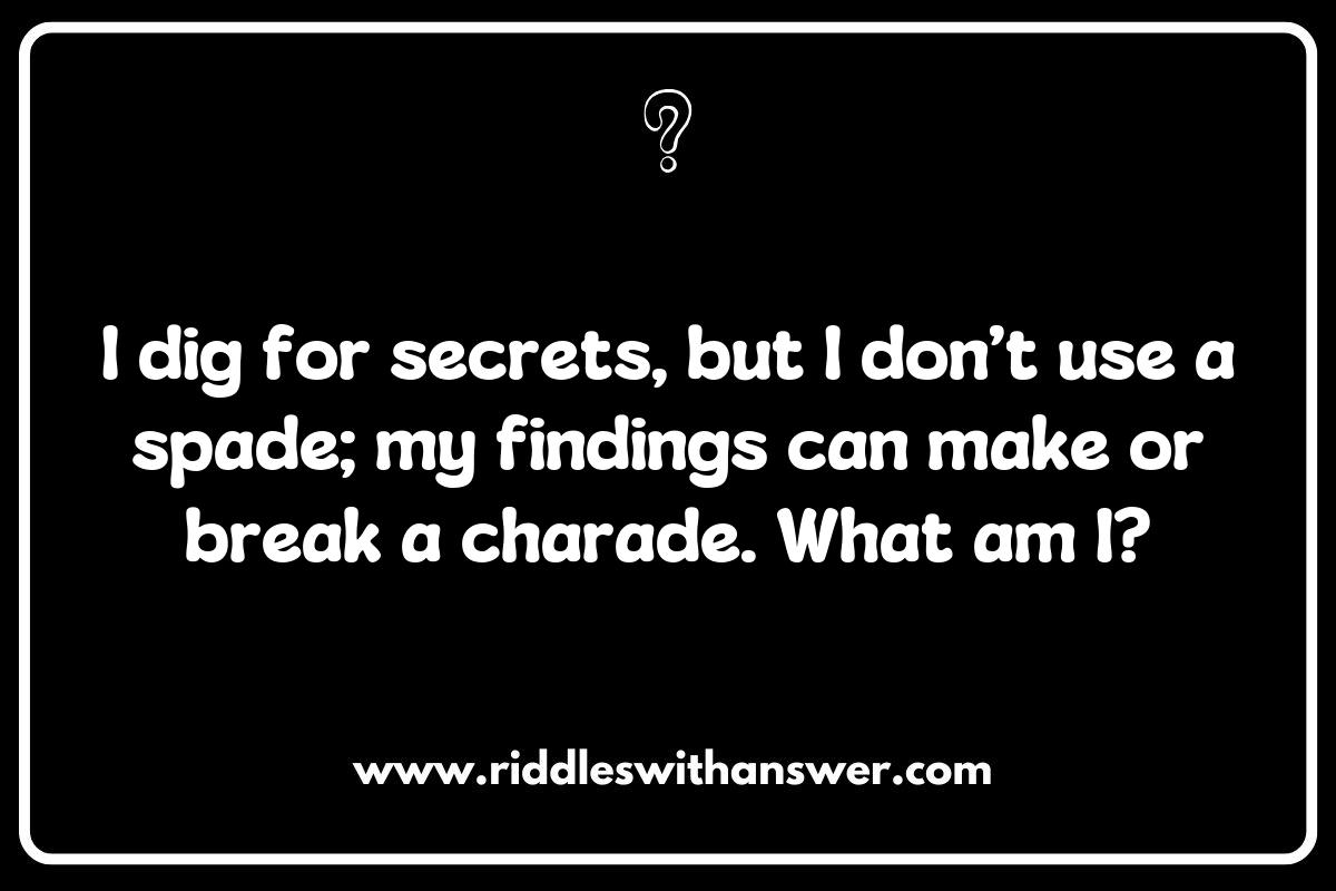 Investigative Journalism: Riddles that Uncover Truths
