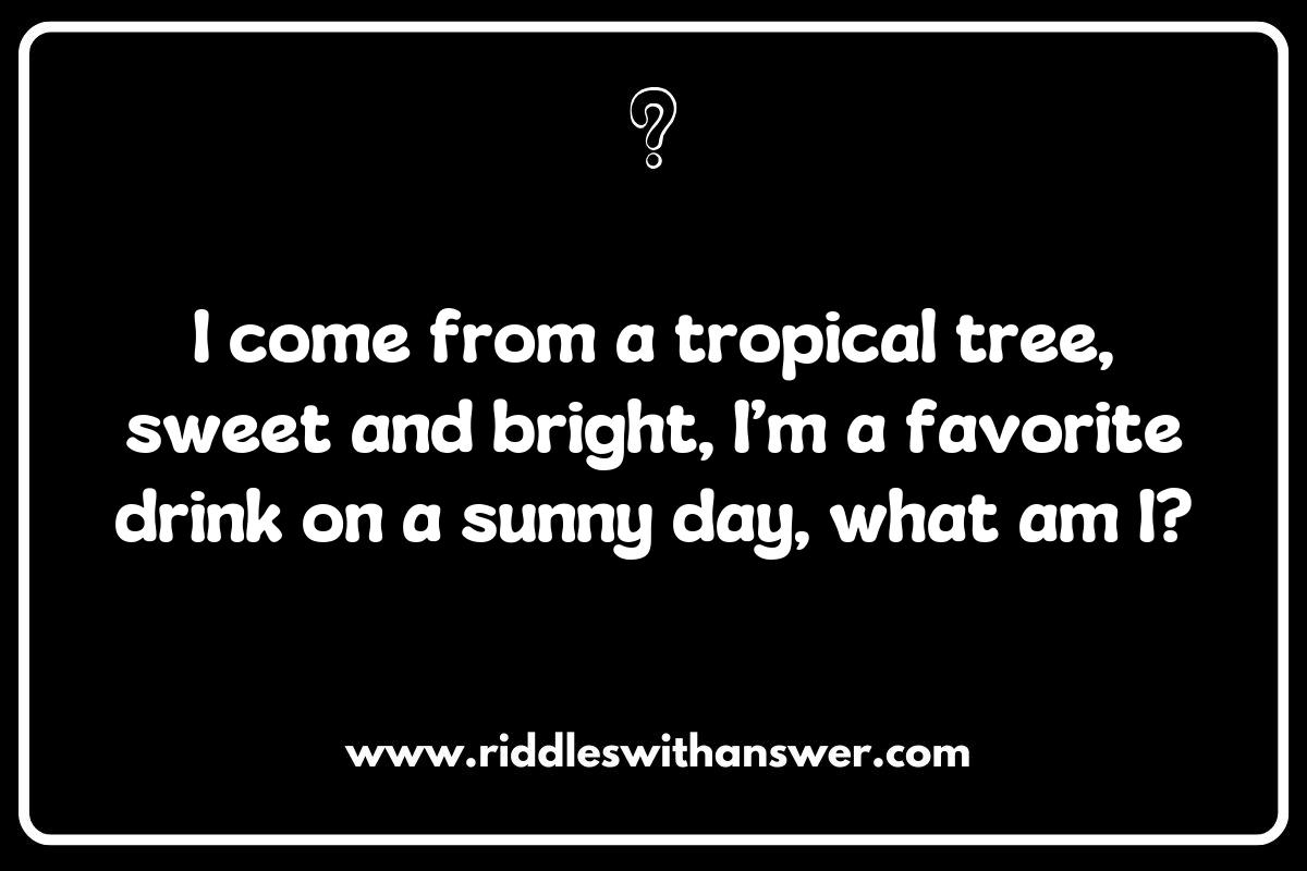 Juice Jumbles: Refreshing Riddles from Around the Globe